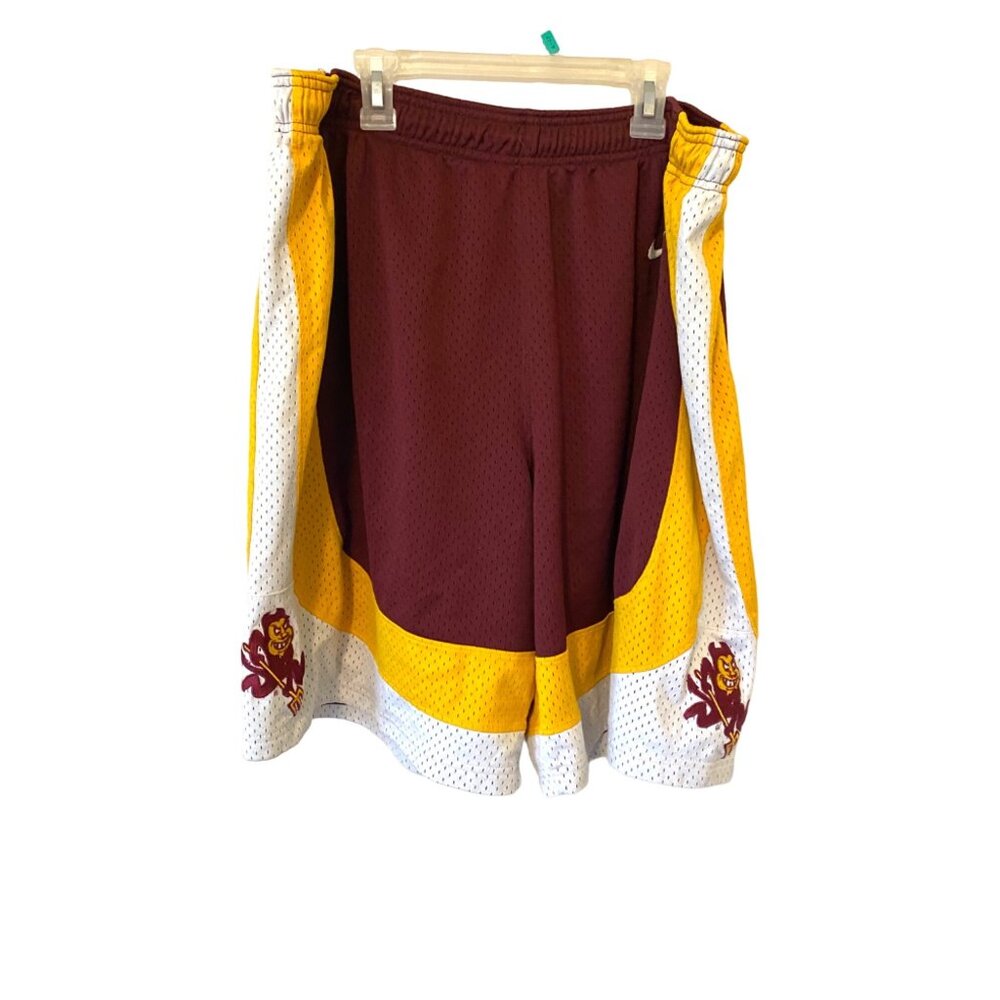 Men’s Nike Arizona State Sun Devils Gym Shorts  100% Polyester Size Large